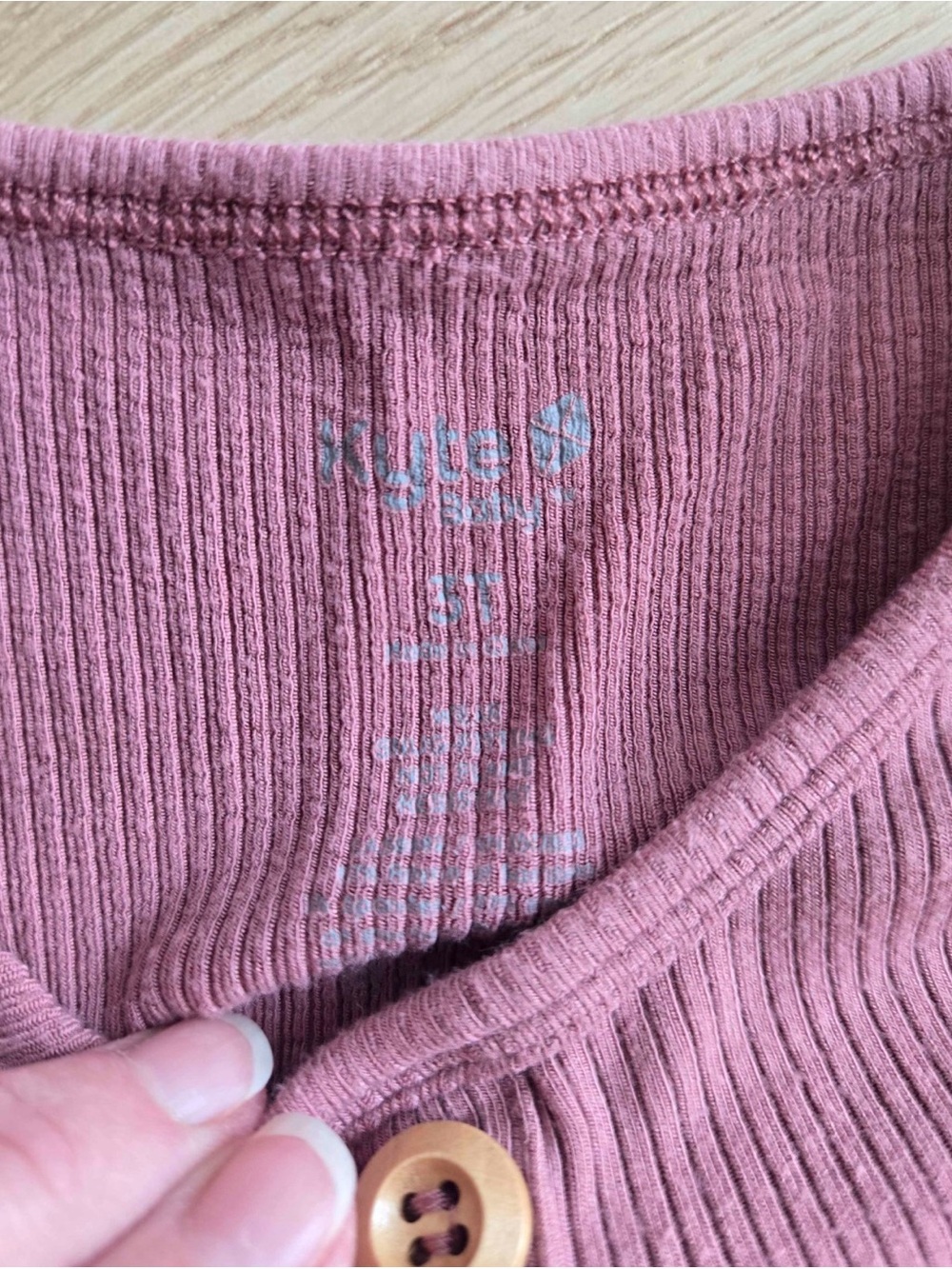 Kyte Ribbed Henley Sets - Picture 2 of 2